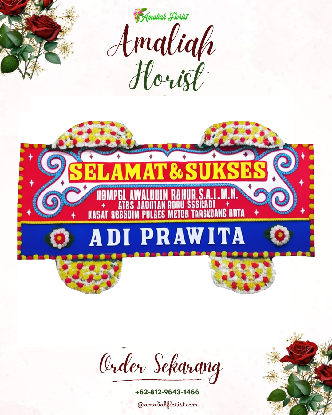 Papan Bunga Ucapan Selamat Tarub
